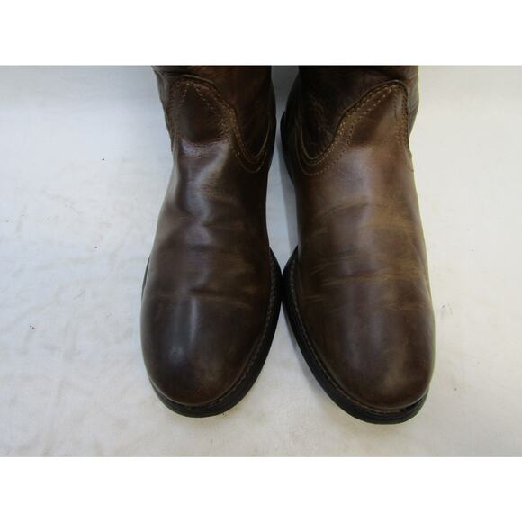 Ariat Womens Size 9.5 B Brown Leather Cowboy Western Boots - Picture 6 of 11